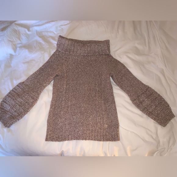 Anthropologie Sleeping on Snow Violet Marled Off the Shoulder Sweater - Size M - Picture 11 of 11